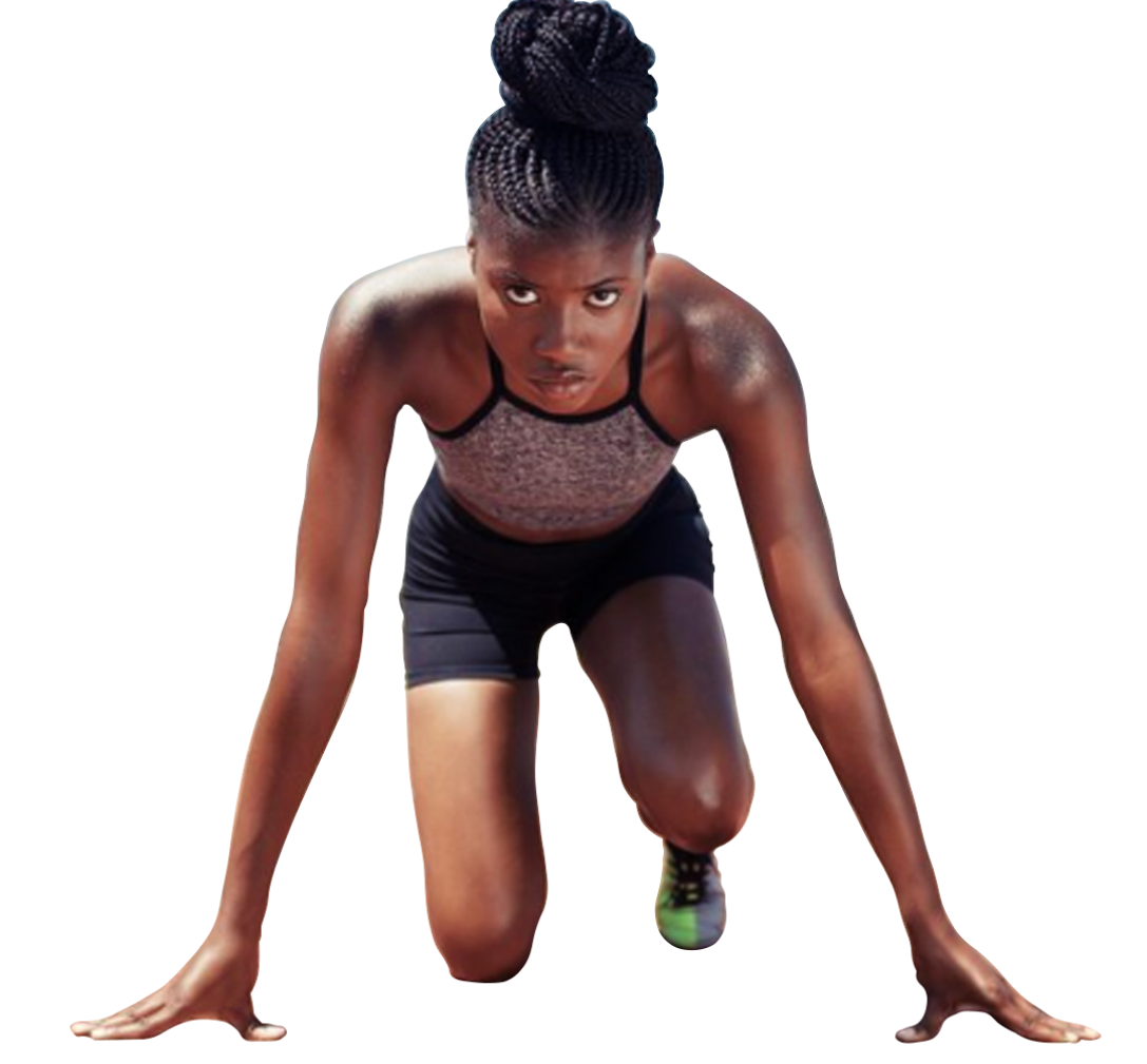 Girl On a track